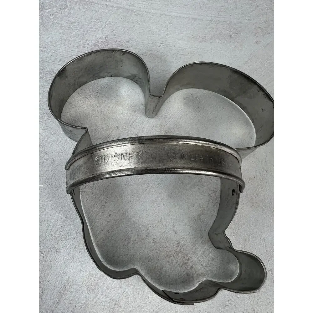 Vintage Walt Disney Productions Mickey Mouse Face‎ Head Metal Cookie Cutter - 5